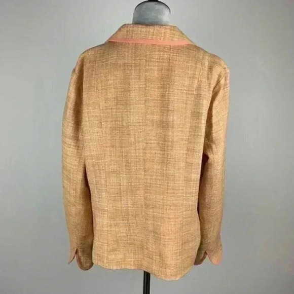 Pendleton blazer sz 16 woven 100% silk lightweight - Picture 6 of 9